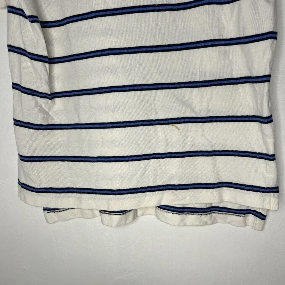 Polo Ralph Lauren Shirt Mens‎ Size Medium Soft Cotton White Blue Stripe Pony M